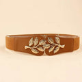 Waist Elastic Elastic Belt Decorative Dress Sweet A Pair Of Buckles