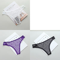 Mesh T-back Transparent Women
