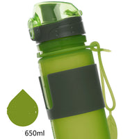 Environmentally Friendly And Healthy Silicone Large Capacity Folding Water Bottle