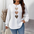 New Arrival Printed Crewneck Long-sleeve Winter Top