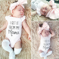 Baby Romper Hair Band 2-piece Set