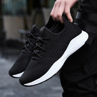 Trendy Men's Knitted Casual Shoes For Student Sports