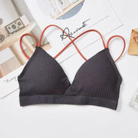 Gathered Tube Top Thin Girl Triangle Underwear