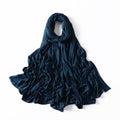 35 Colors Malaysia Pure Color Modal Curling Mercerized Cotton Scarf
