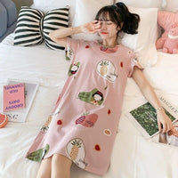 Cute Striped Womens Short-sleeve Loungewear With Color-blocking