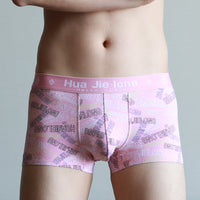 Printed Boxer Men's Mid-waist Trendy Underwear