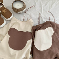 Children's Patch Bear Fashion Bottoming Shirt Top