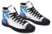 Printed Couple High Top Canvas Shoes