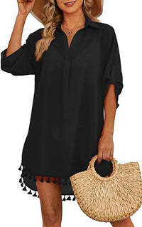 Tassel Beach Swimsuit Bikini Dress