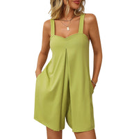 European And American Women's Outdoor Suspender Overalls