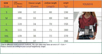 Women's Cross Collar T-shirt Button Fashion Geometry Pattern Printed Long-sleeved Top