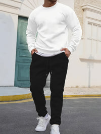 Men's Printed Casual Sports Long-sleeved Sweater