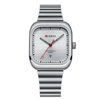 Unisex Square Couples Mesh-Strap Waterproof Watch