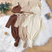 Children's Baby Huakeng Strip Fake  Chest Nightgown