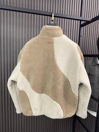 Autumn And Winter Men's Fashion Collar Contrast Coat