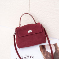 Large-Capacity Womens Bag Made From Premium Matte Leather Cowhide