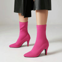 Pointed-toe Stylish Stiletto Heels With A Sophisticated Boot Design For Women