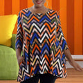 New Best-selling Casual Printed Plus-size Loose-fitting Crew-neck Top