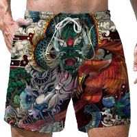 Shorts Casual Loose Men's 3D Digital Personalized Printed Beach Pants