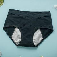 High-waisted cotton underwear