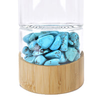 Natural crystal gravel water bottle
