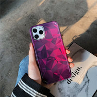Purple rhombus phone case