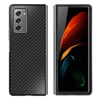 Folding Screen Carbon Fiber Pattern Anti-fall Mobile Phone Case