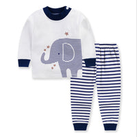 Children's clothing spring and autumn style Korean children's underwear set shoulder buckle cotton autumn clothes long pants