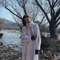 Women's Cross-Design Mink Fur CoatFull-Fur Integrated Design