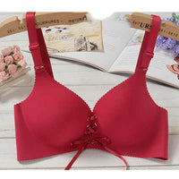 One piece bra without steel ring