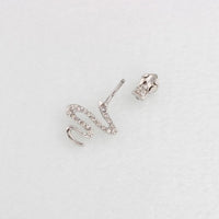 Round Inlaid Zircon Belly Button Umbilical Ring
