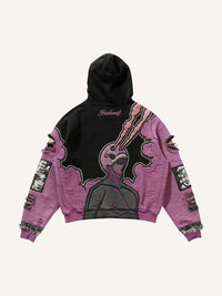 Fashion Casual Printed Polyester Sweater