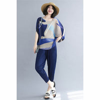 New Short Pleated Top Women's Chiffon Irregular T-shirt Thin