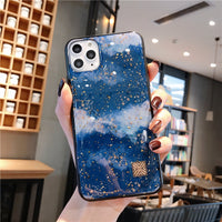 Light Luxury Series Epoxy Gold Foil Phone Case