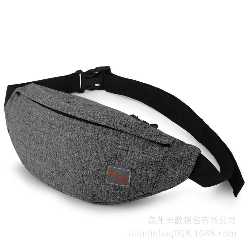 Men's sports waist, outdoor leisure, chest, chest, waterproof, waterproof and wear-resistant women's waist bag, one shoulder, one shoulder and one shoulder span