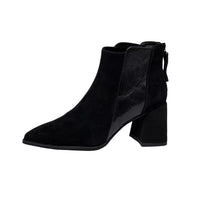 Womens Minimalist Versatile Short Boots With A Back Zipper In British Style