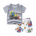 New Children's Short Sleeve Set Cartoon