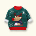 Children's Padded Thickened Sweater Reindeer Pullover