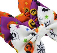 Children's pumpkin head elastic bow headband