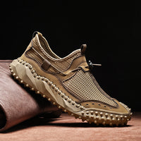 Plus Size Men's Mesh Breathable Casual Shoes Hollow Out