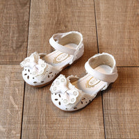 new summer Child Girls half Bow Shoes Sandals Princess 1-3 Baby Toddler shoes' shoes