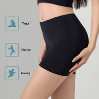 Ice-silk Seamless Mid-rise Tummy-control Butt-lifting Anti-exposure Leggings