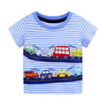 Knitted cotton short sleeve T-shirt