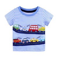 Knitted cotton short sleeve T-shirt