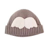 Angel wings children's woolen hat