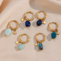 European And American New Amazonite Earrings Jewelry