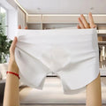 Men's Summer Panties Ice Silk Seamless One-piece 3D Arrow Boxer Inner Shorts