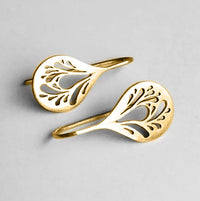 Women's Artistic Hollow Leaf Earrings