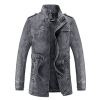 Men's Casual Stand Up Collar Korean Version PU Leather Jacket