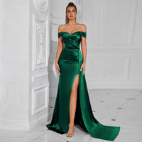 Bustier Off-shoulder Sexy Slit Dress